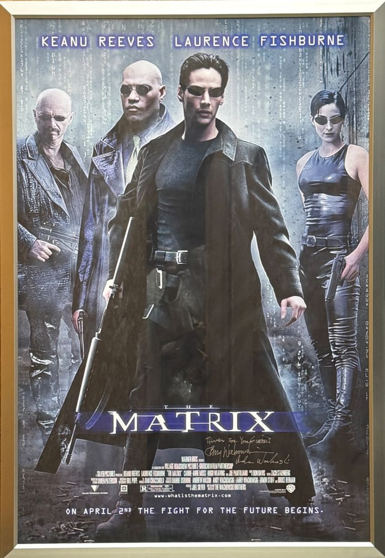 The Matrix 1999 Original Movie Poster: Andy Wachowski (1 of 2)