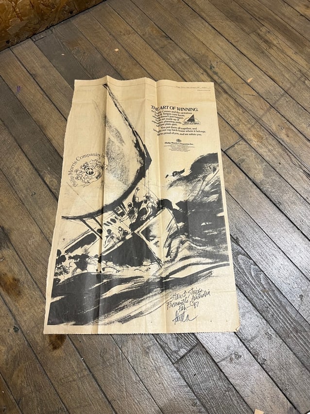 1987 America Cup Stars & Stripes Newspaper Ad Chicago Tribune Vintage Sailing Print (1 of 3)