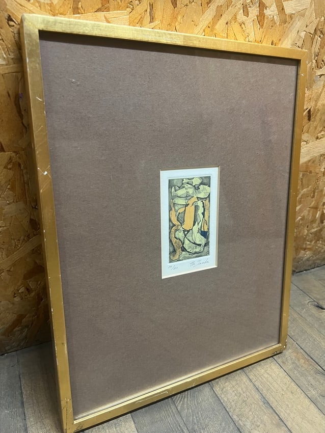M. Tanaka Limited Edition Abstract Print No. 10/20 Signed (1 of 3)