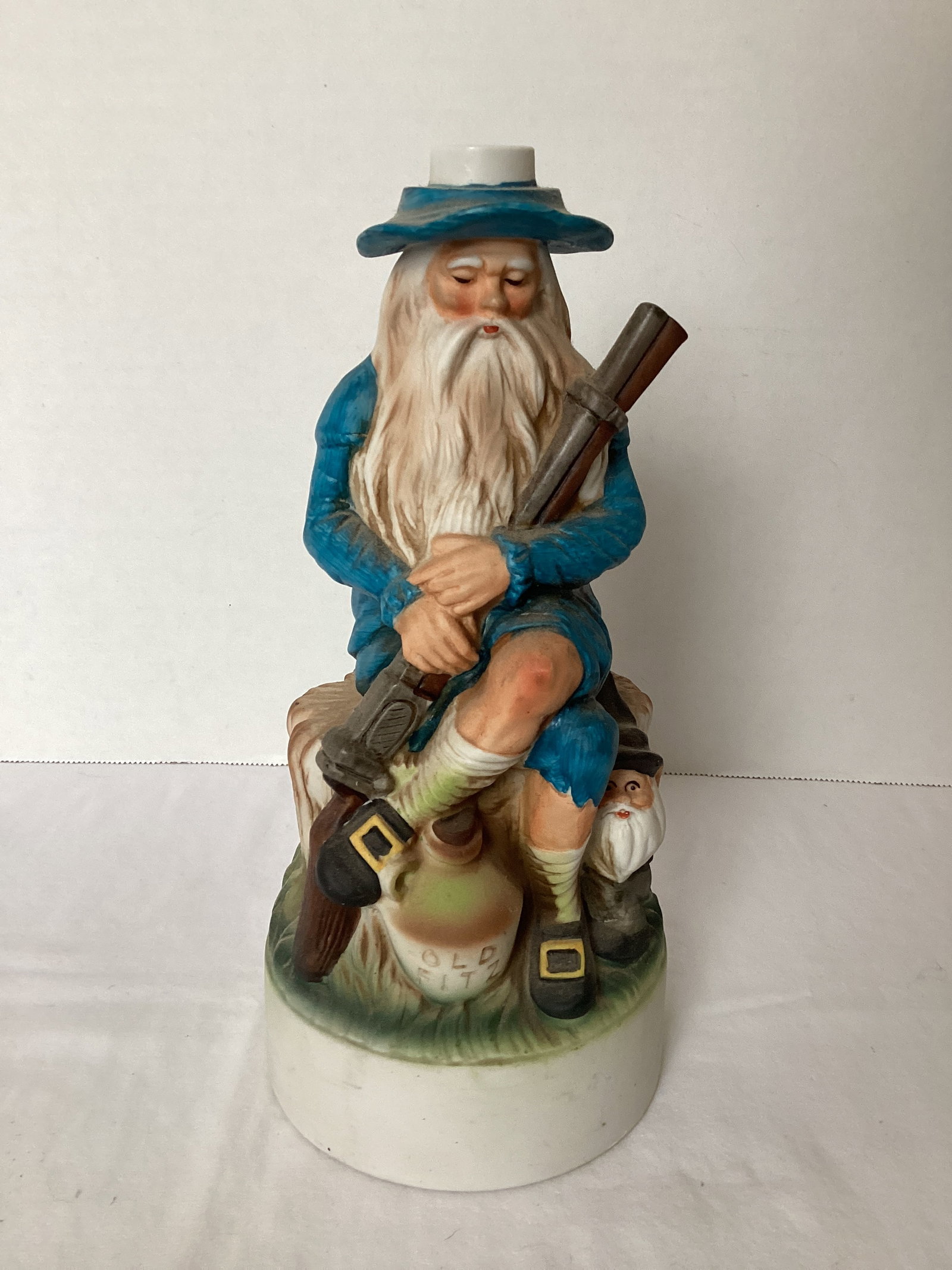 Stitzel Weller Distillery Old Fitzgerald Collector's Gallery Porcelain Decanter: missing stopper, 9 1/2" h