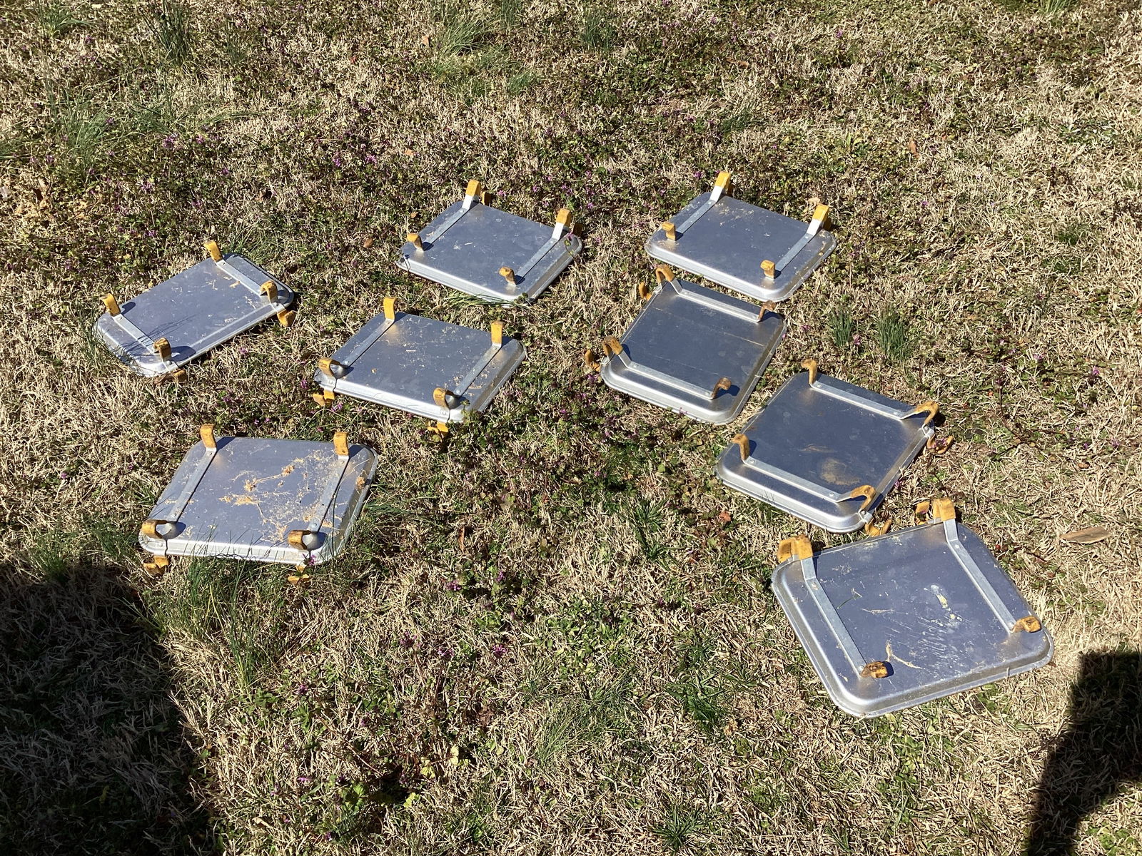 Eight Metal Hanging Trays (1 of 3)