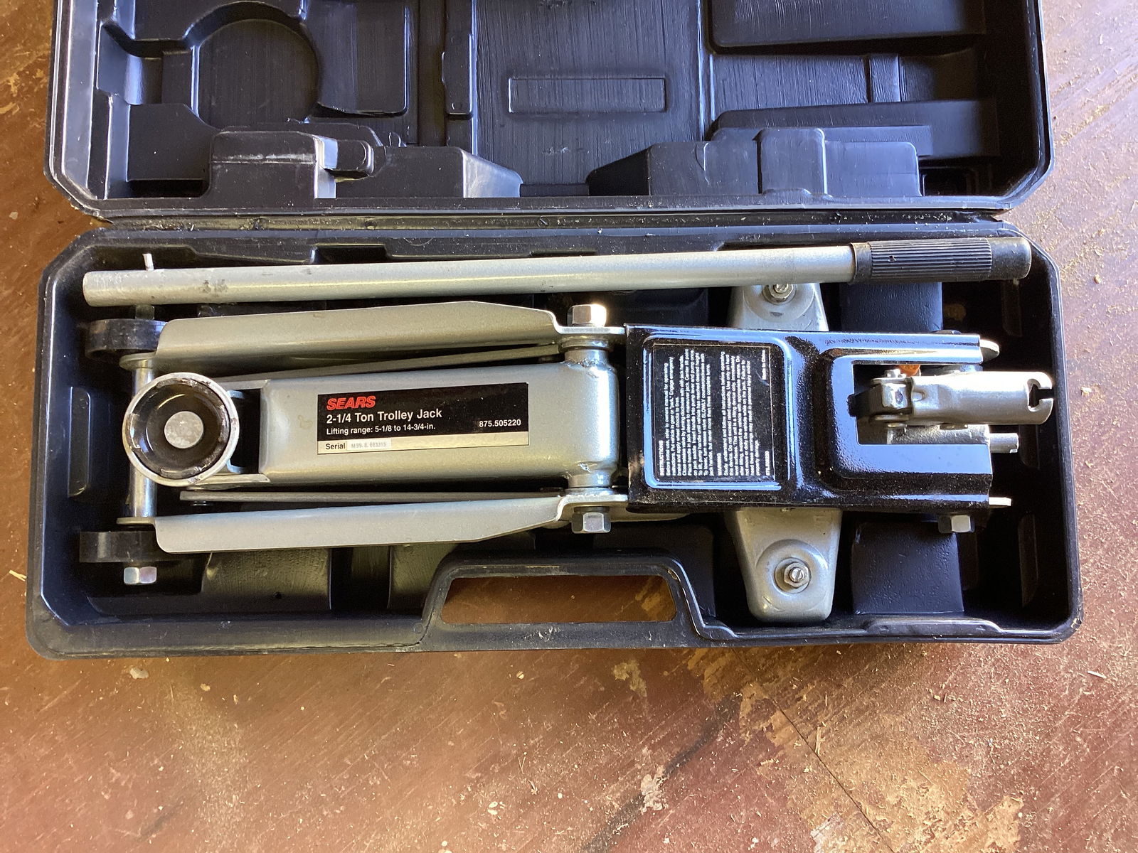 Sears 2 1/4 Ton Trolley Jack in Case (1 of 4)