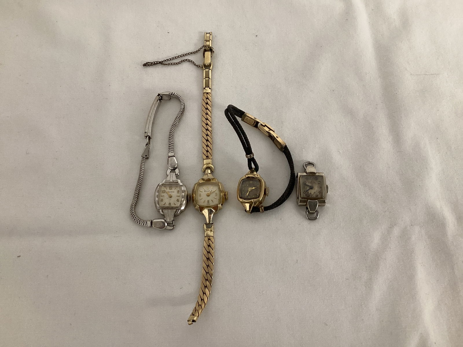 Vintage Ladies' Bulova and Le Couture Watches: 10K gold filled and 10K rolled gold plate