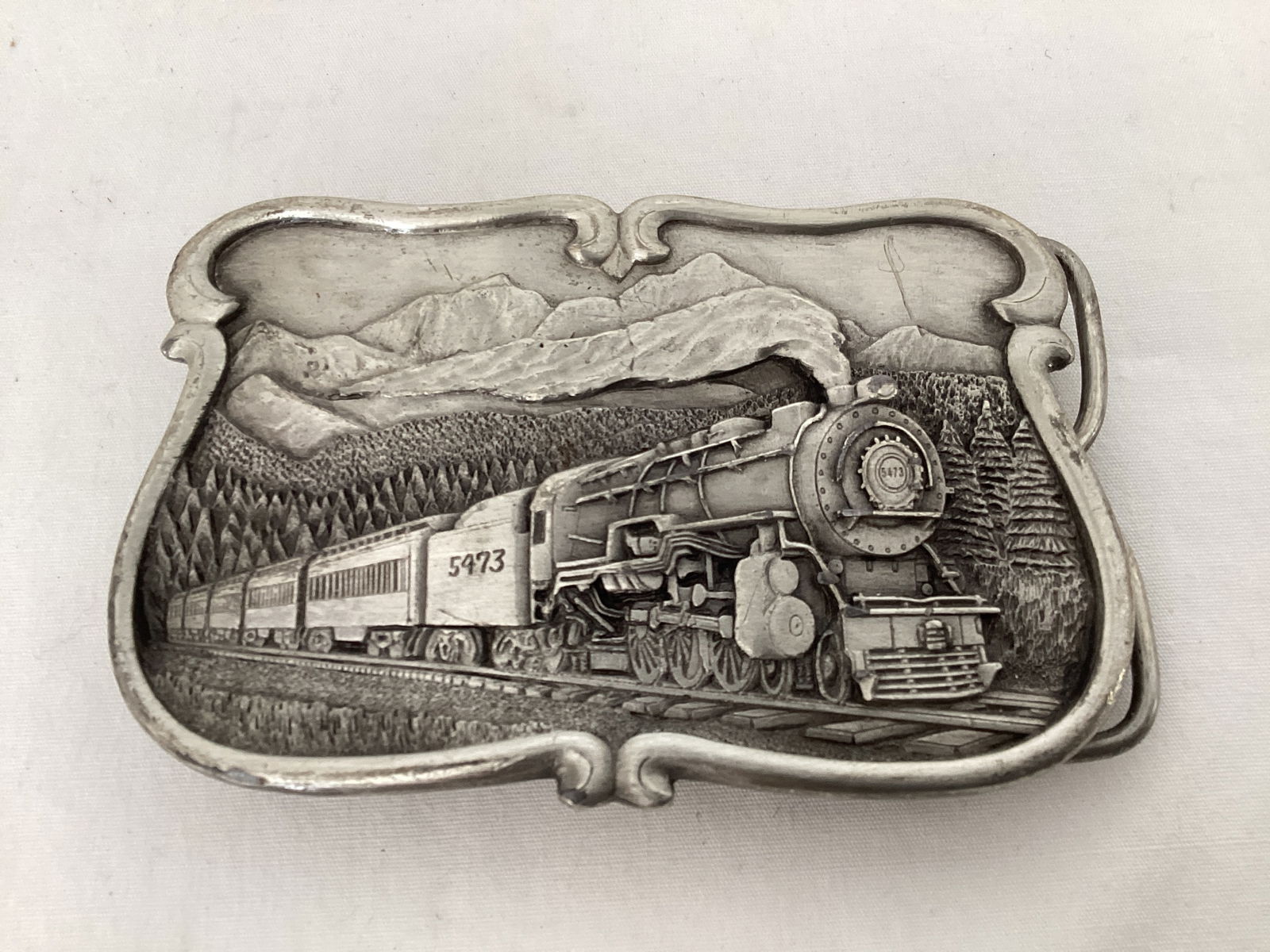Bergamot Brass Works 1984 Train Belt Buckle (1 of 3)