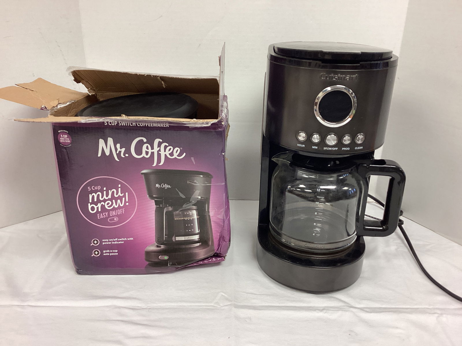 Cuisinart and Mr. Coffee Coffee Makers: shipping unavailable for this lot