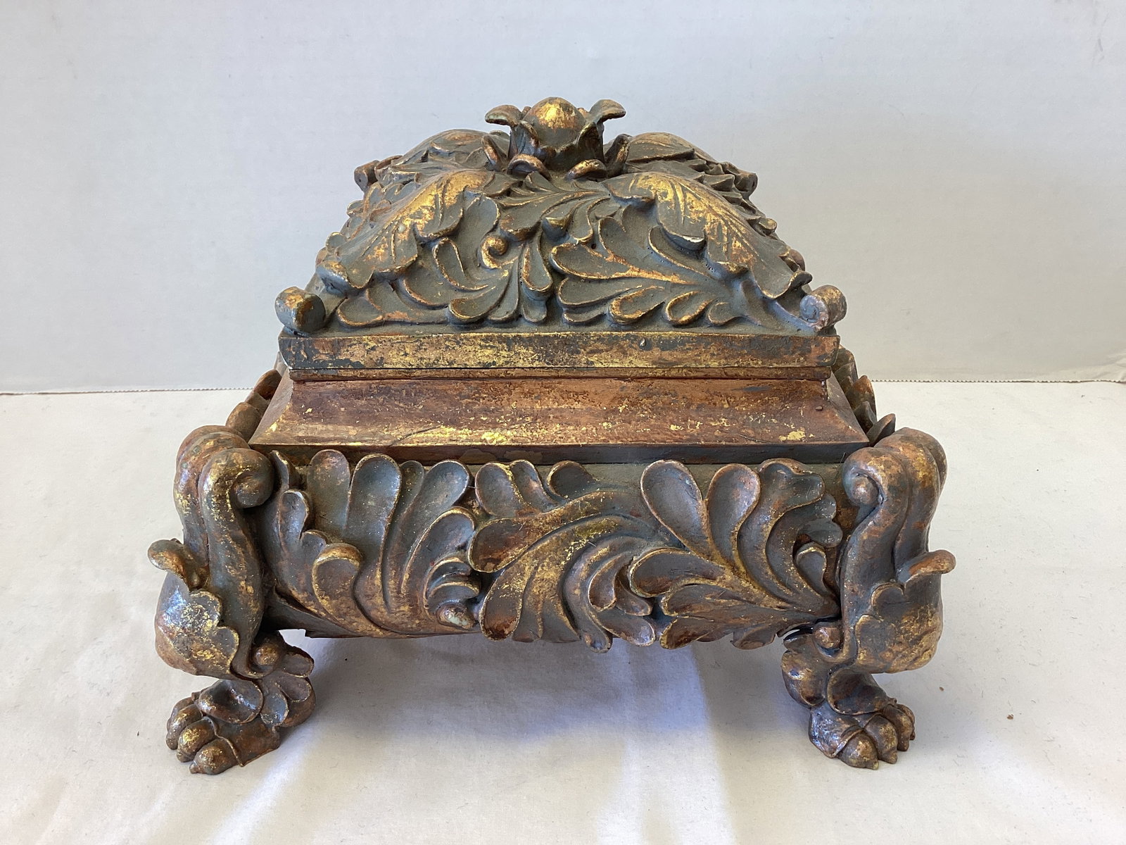 Trinket Box with Velvet Interior: 9" x 9"