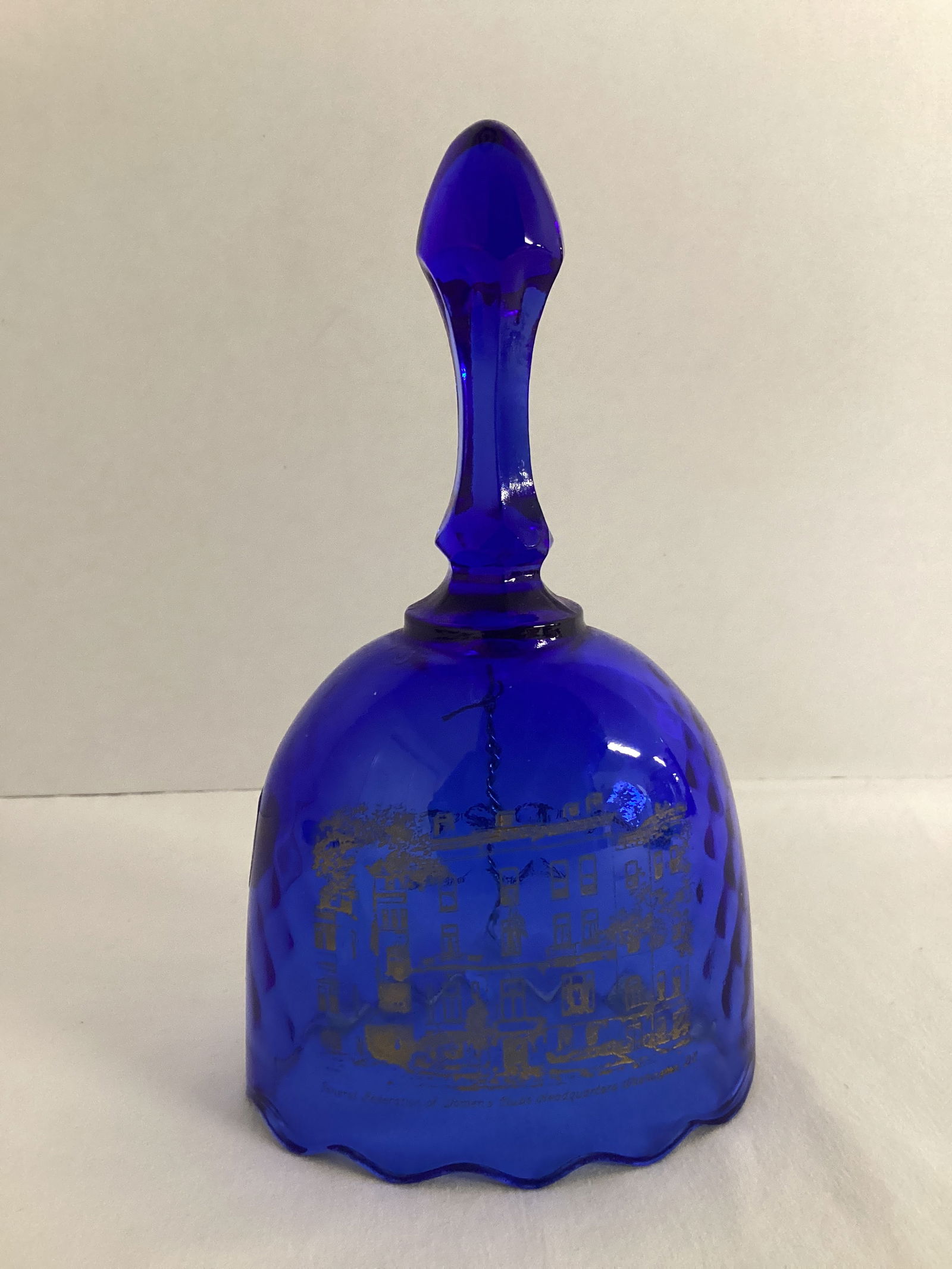 Ringing in the 21st Century Cobalt Blue Fenton Bell (1 of 7)