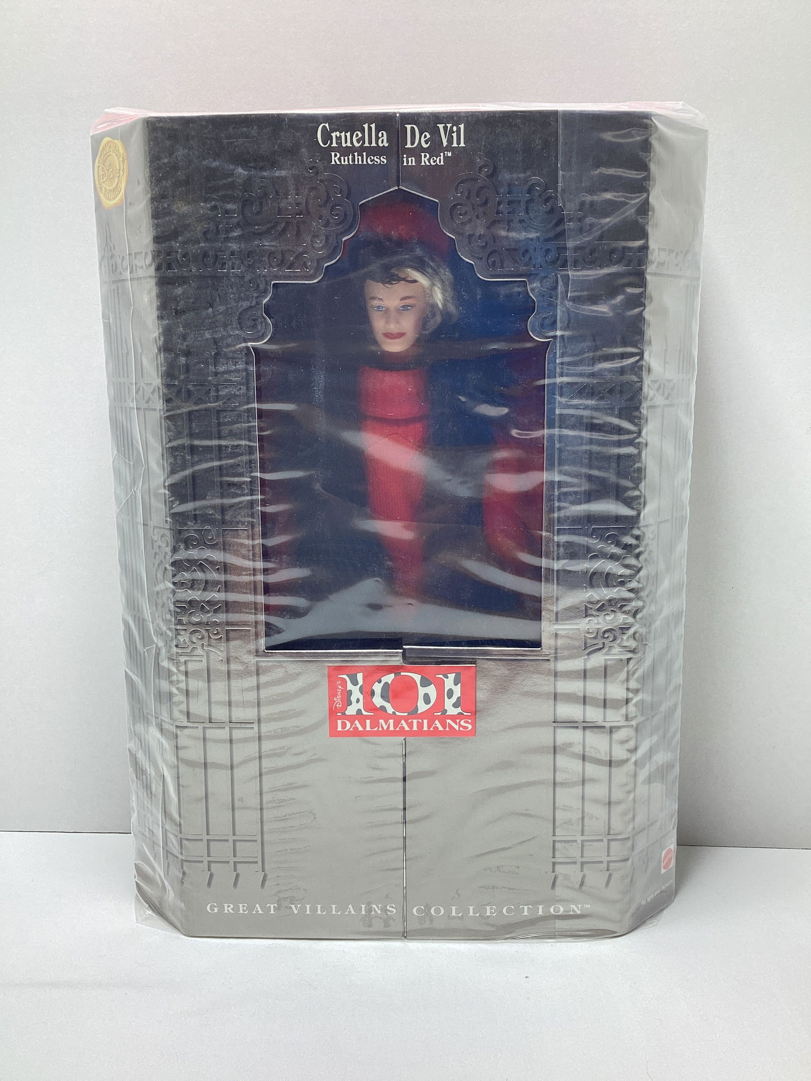 Disney 101 Dalmatians Cruella De Vil Doll: Mattel 1997, Great Villains Collection