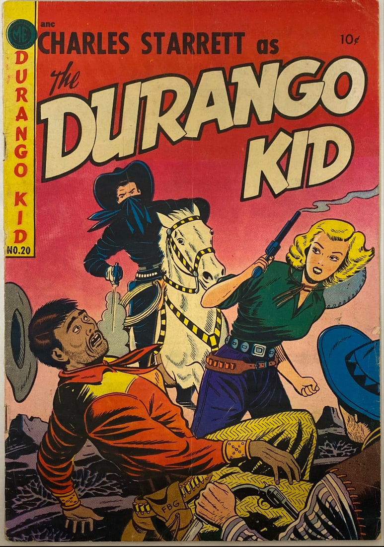 The Durango Kid 20 Magazine Enterprises Comic Book (1 of 8)
