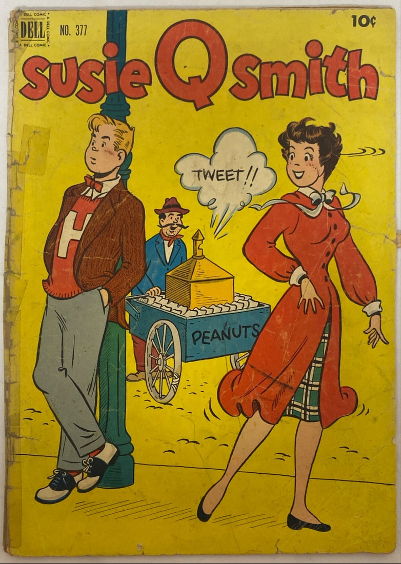 Susie Q Smith 377 Dell Comic Book: 1952, Tape, Please preview and see all photos for condition