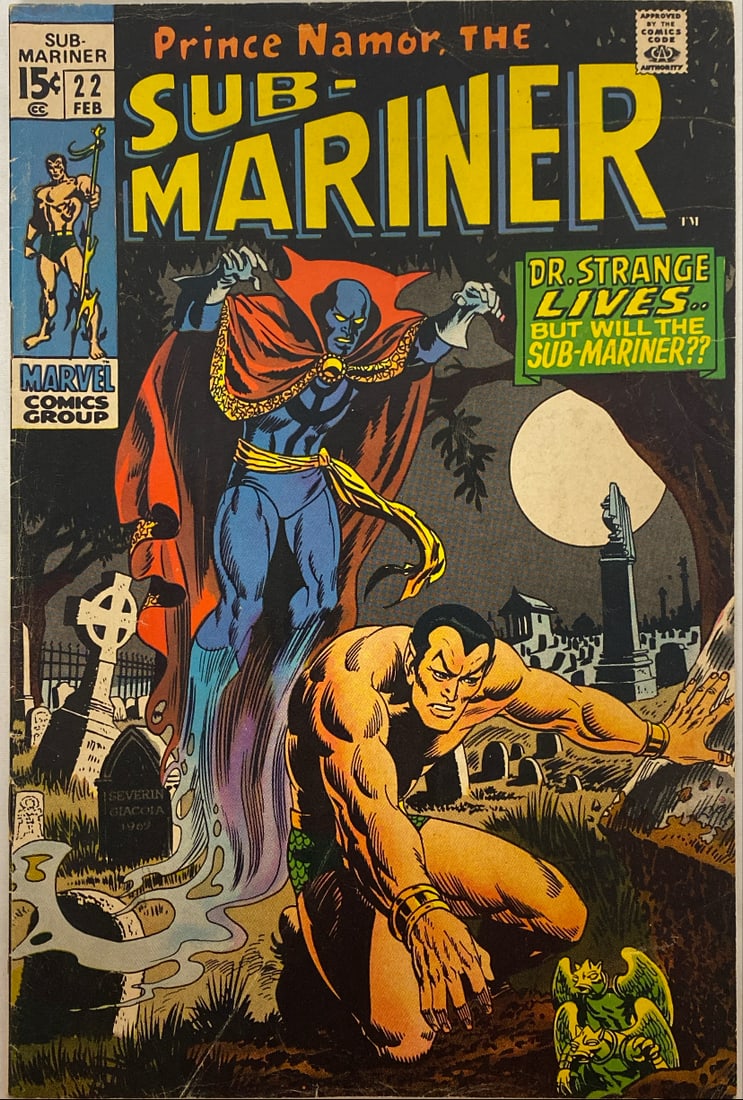 Sub-Mariner 22 Marvel Comic Book (1 of 8)