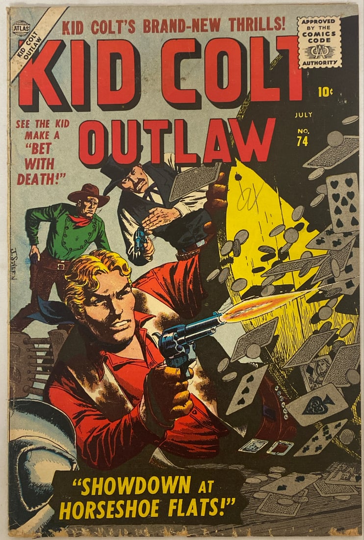 Kid Colt Outlaw 74 Atlas Comic Book (1 of 8)