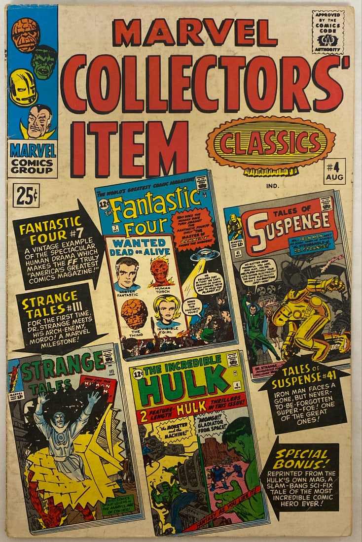 Marvel Collectors' Item Classics 4 Comic Book (1 of 8)