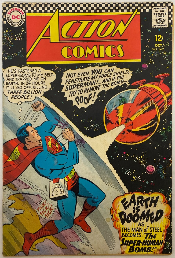Action Comics 342 DC Superman Comic Book (1 of 8)