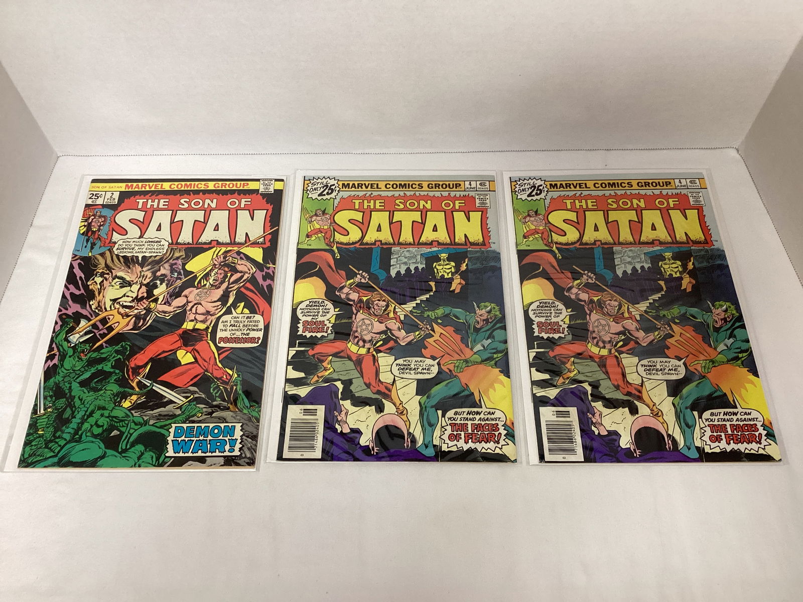 Son of Satan 2 and 4 (x2) Marvel Comic Books (1 of 7)