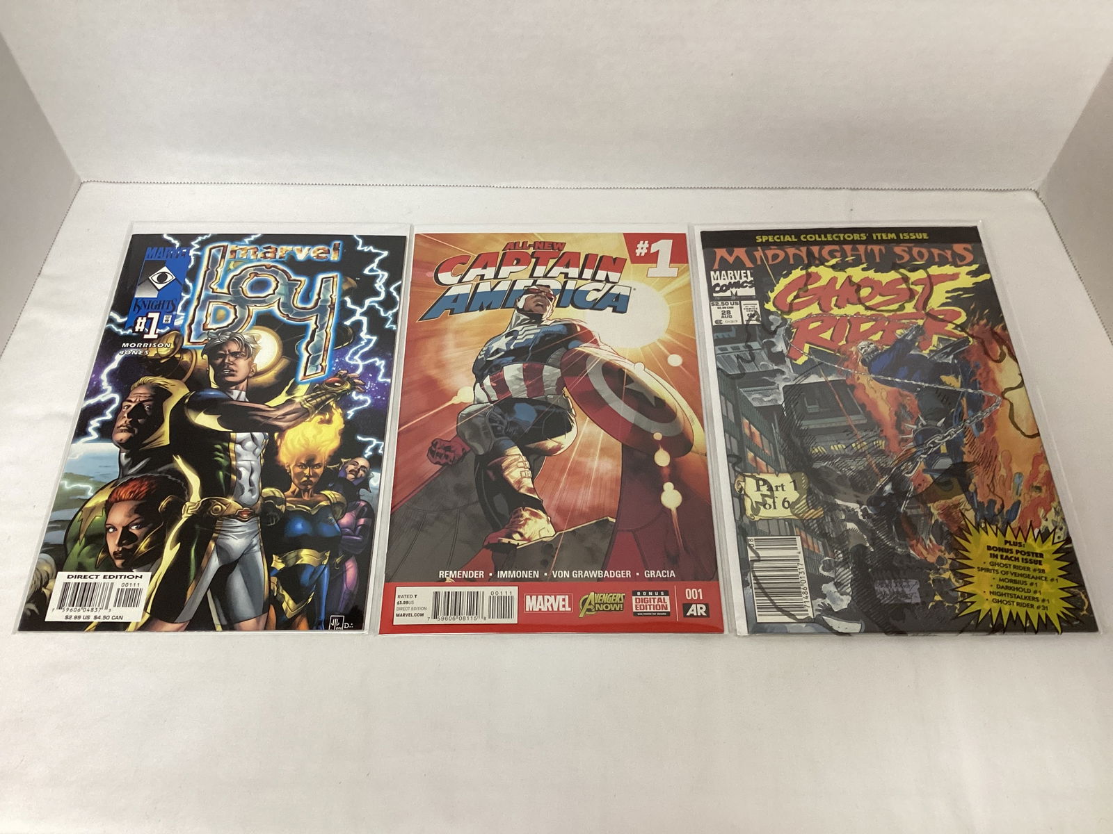 Three Marvel Comic Books (1 of 7)