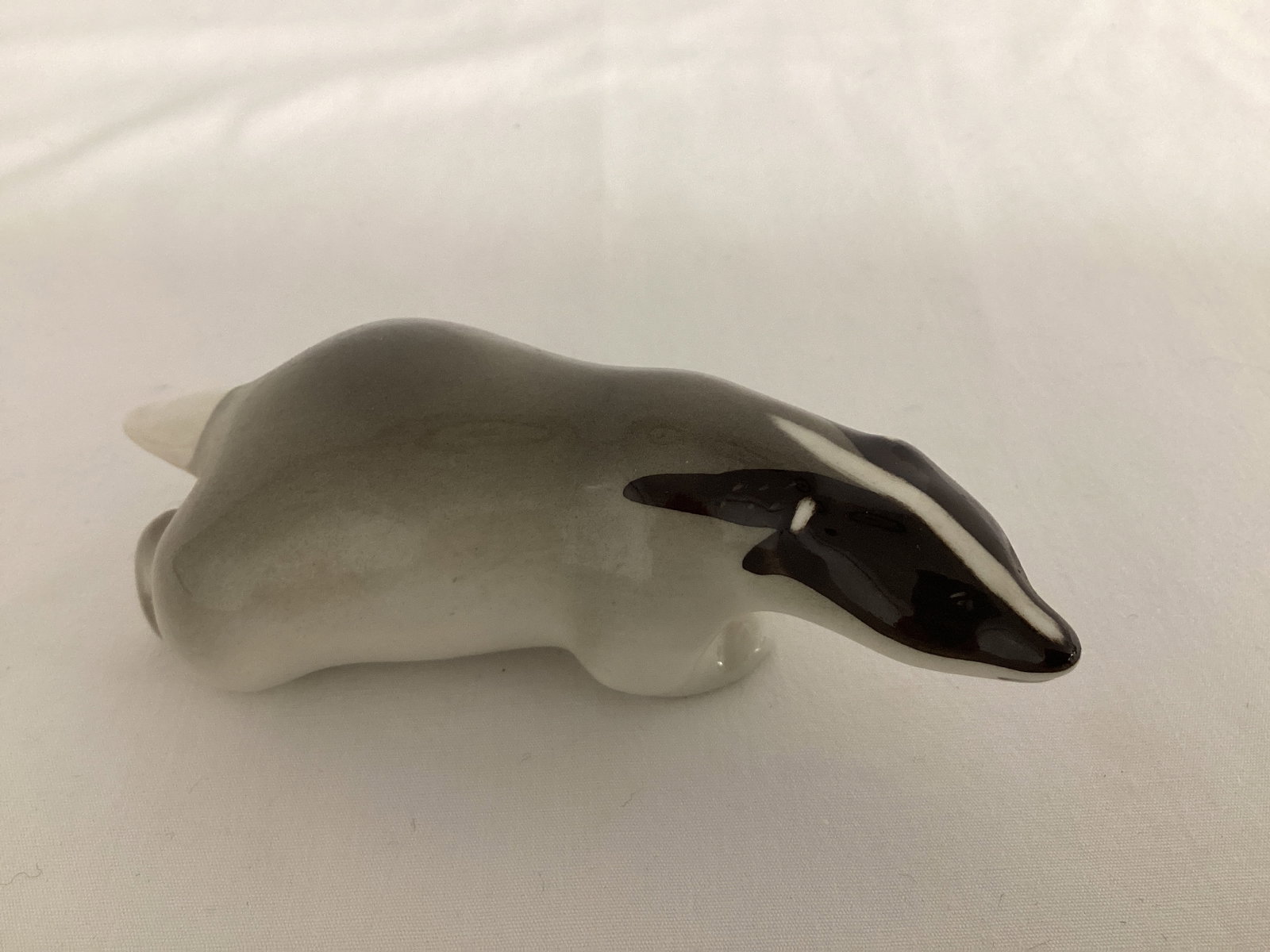 Lomonosov Russia Badger Figurine: 4 3/4" long