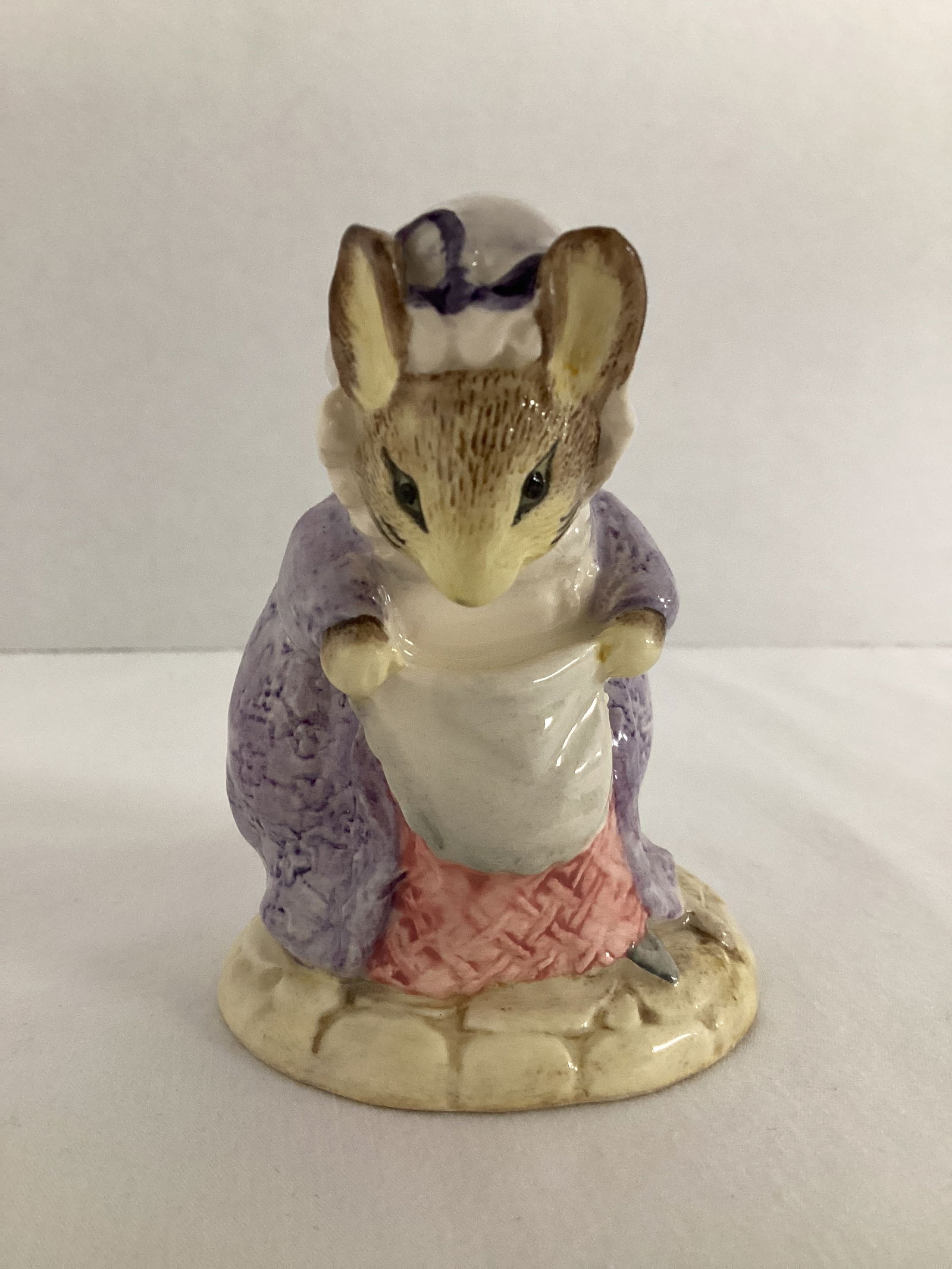 Royal Albert Lady Mouse Made a Curtsy Beatrix Potter Figurine: 3 1/8" h