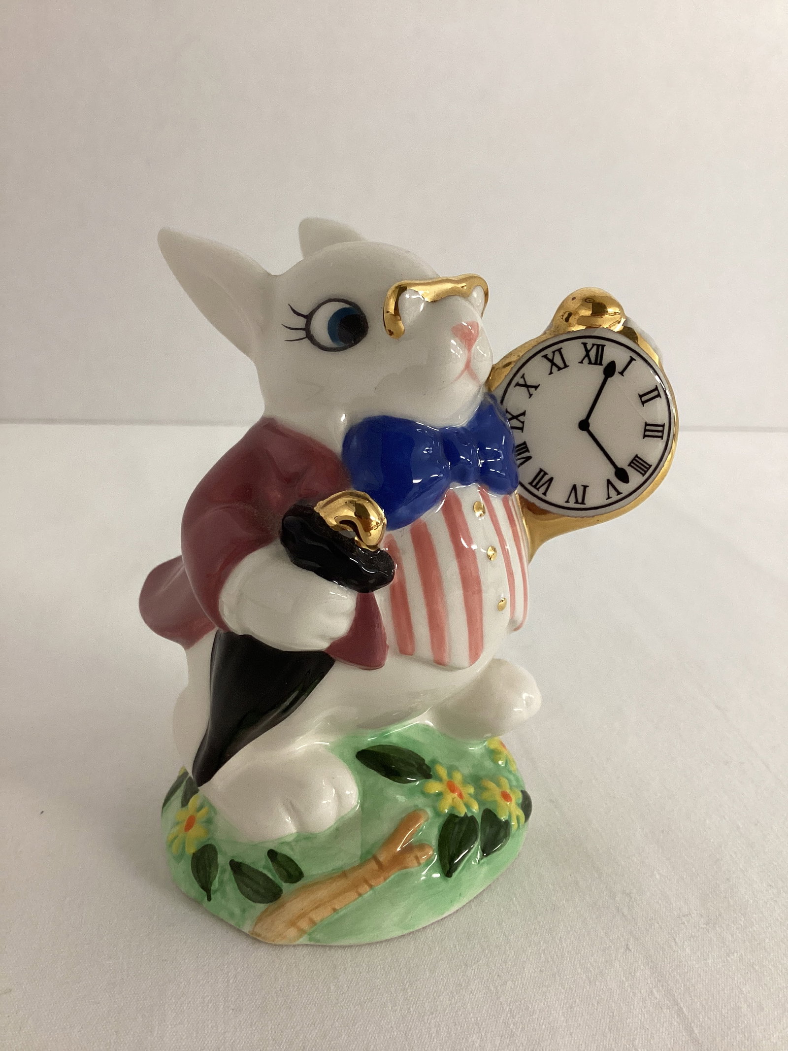 Paul Cardew for John Beswick Alice in Wonderland Rabbit Figurine: 3 1/2" h