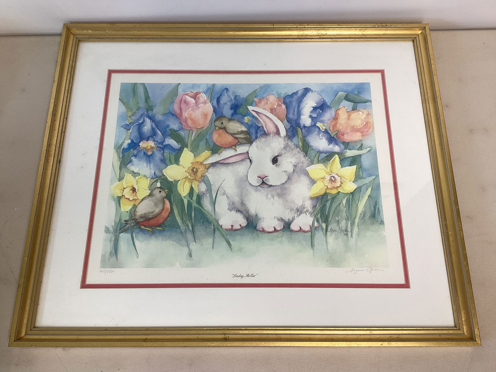 Pencil Signed "Lending an Ear" Limited Edition Print by Lynn Greer (1 of 7)