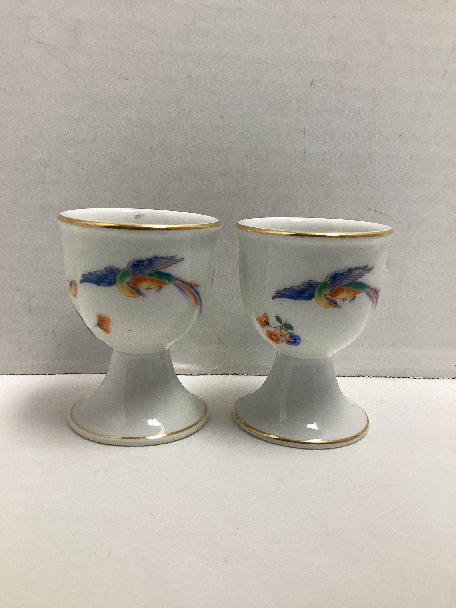 Pair of Thomas Bavaria Egg Coddlers: 2" diameter x 2 5/8" h