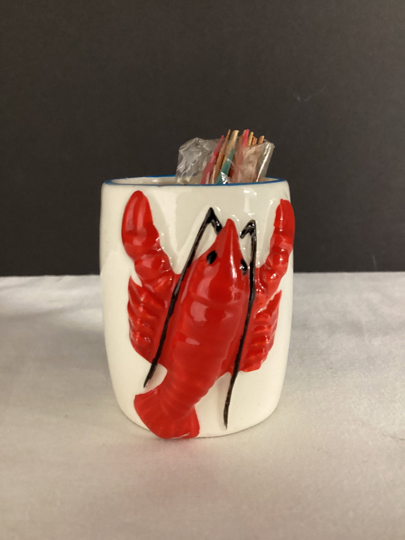 Lobster Toothpick Holder: 2 1/2" h
