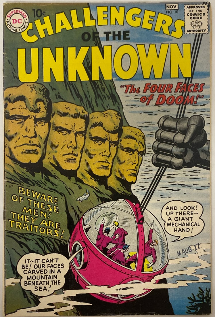Challengers of the Unknown 10 DC Comic Book (1 of 7)