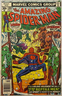 The Amazing Spiderman 166 Marvel Comic Book: 1977, Please preview and see all photos for condition