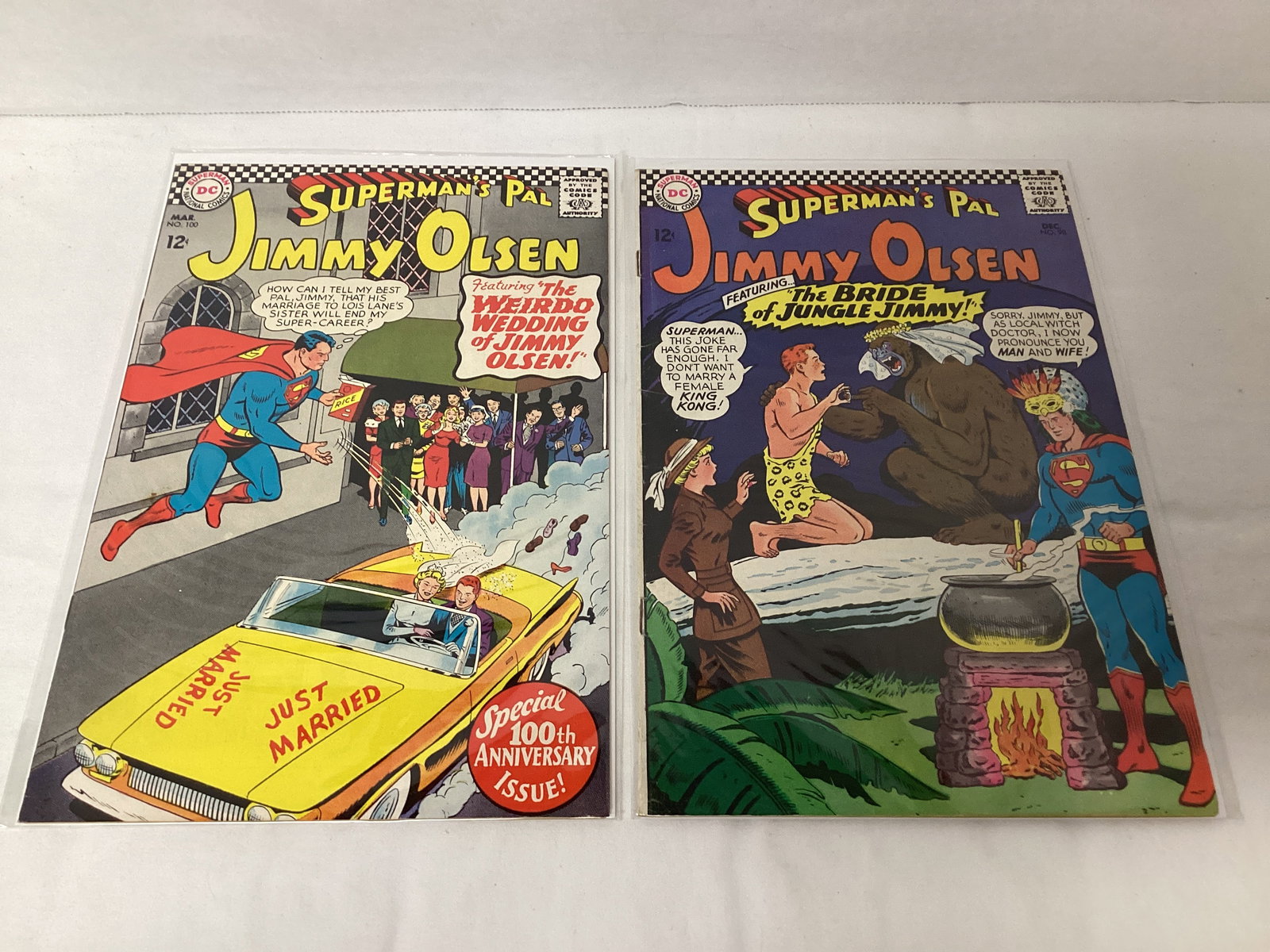 Superman's Pal Jimmy Olsen 98 and 100 DC Comic Books (1 of 5)