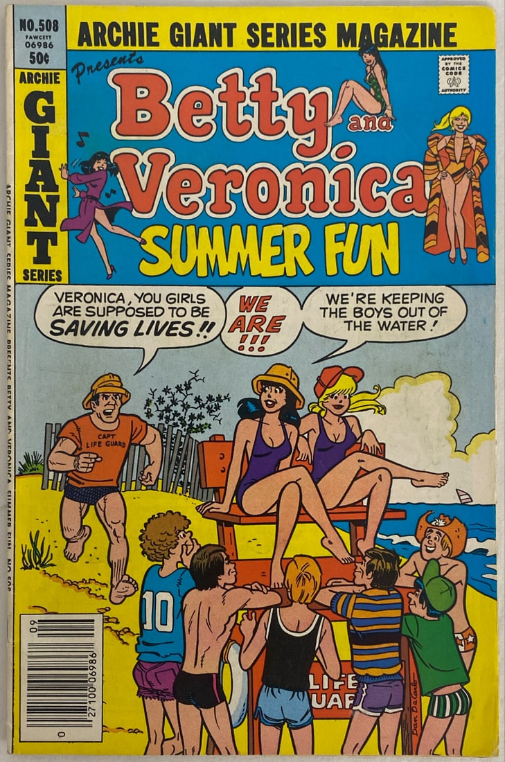 Betty and Veronica Summer Fun Archie Giant 508 Fawcett Comic Book (1 of 7)