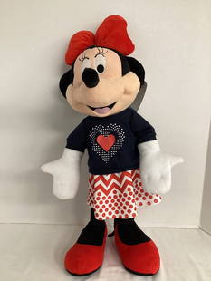 2018 Gemmy Minnie Mouse Valentine's Greeter: 24" h, shipping unavailable on this lot