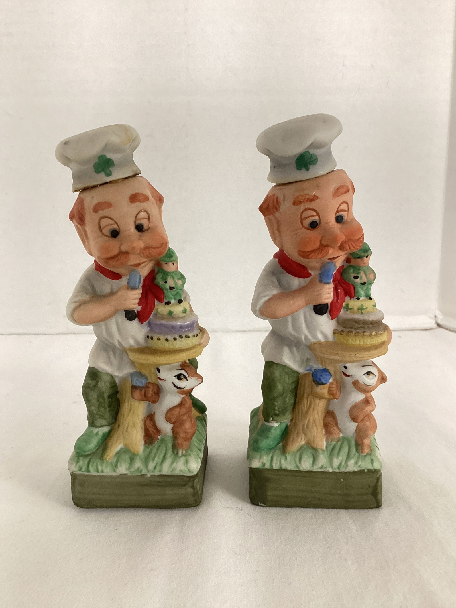 Two 1978 Hoffman The Baker Mini Decanters: 5 3/4" h