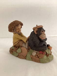Tom Clark and Tim Wolfe Back Scratch Sculpture: 4 1/2" h