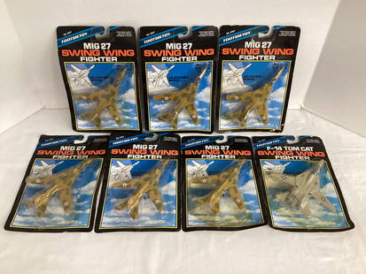 New Tootsie Toy Mig 27 and F-14 Tom Cat Swing Wing Fighter Jets: .
