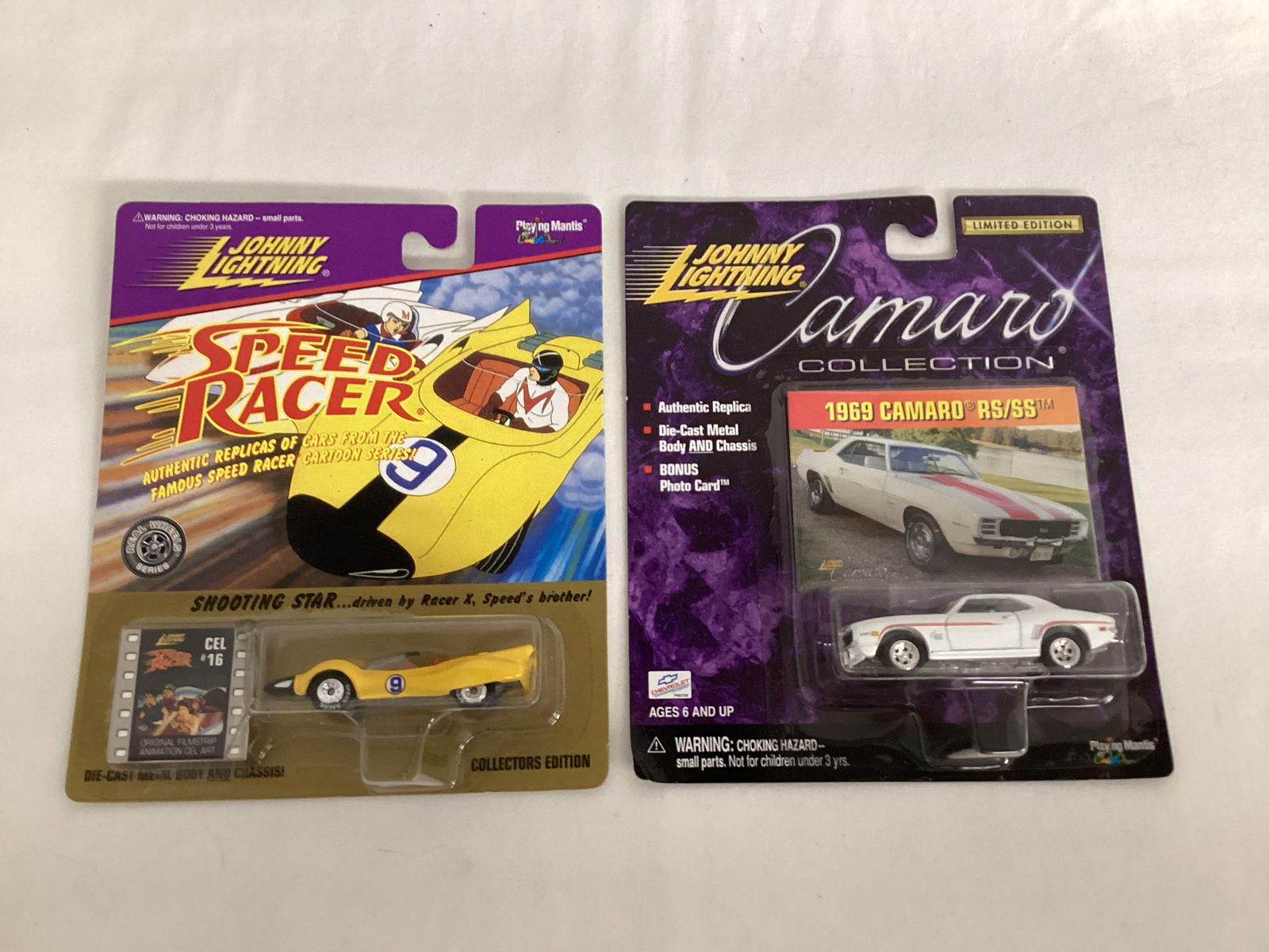 Johnny Lightning Speed Racer and 1969 Camaro RS/SS Model Cars (1 of 8)