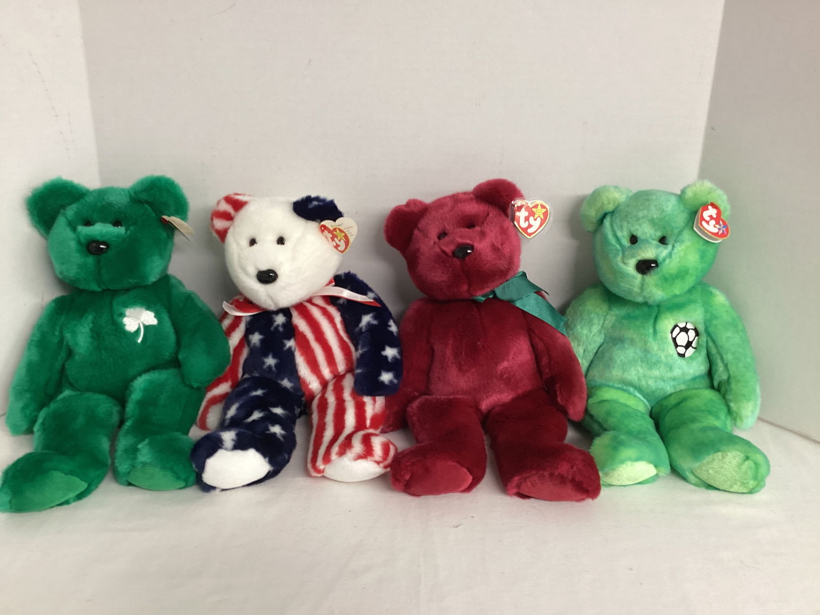 Four TY Beanie Buddies Bears (1 of 5)