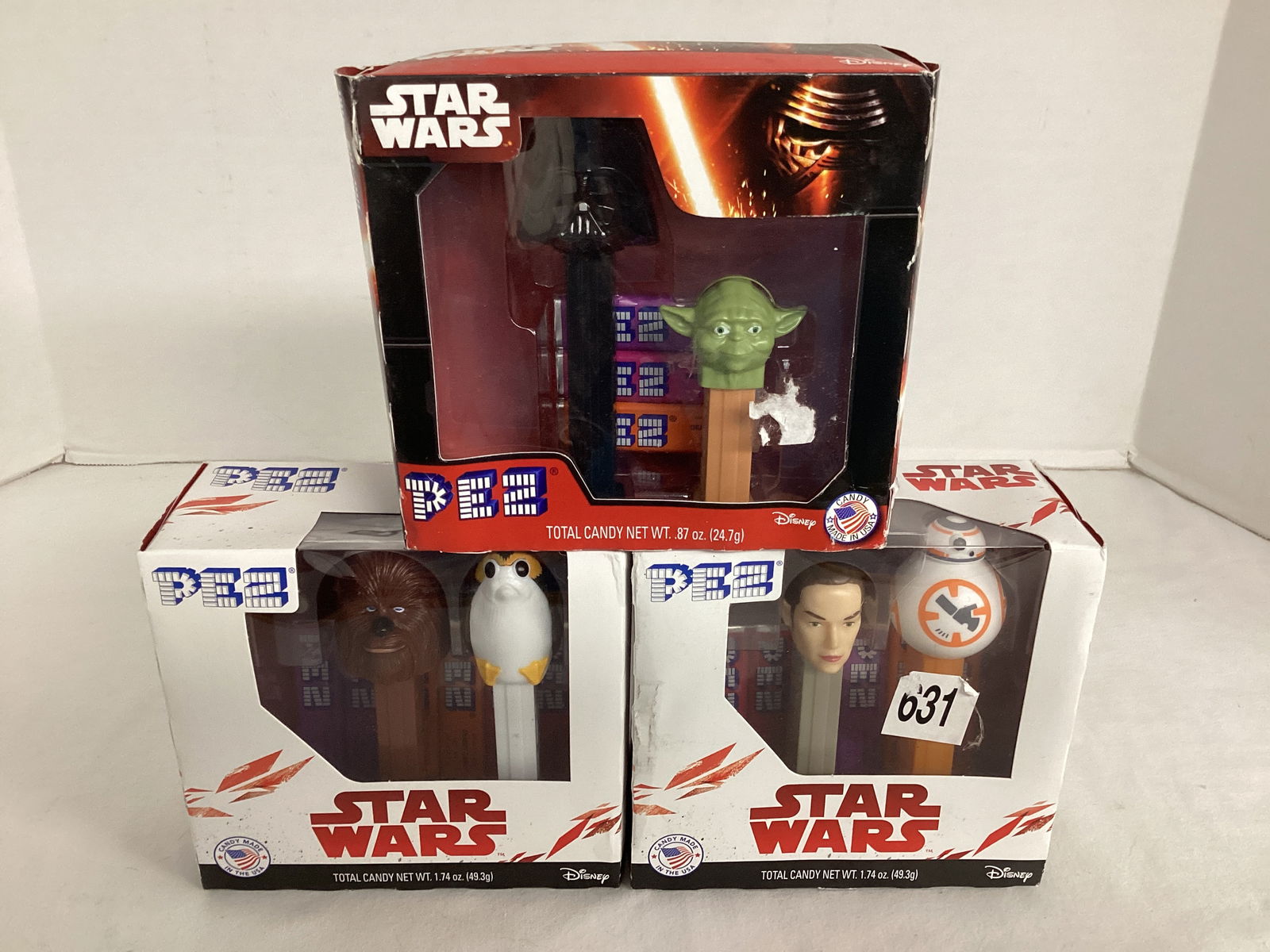 Three Star Wars Pez Dispenser Packs (1 of 4)