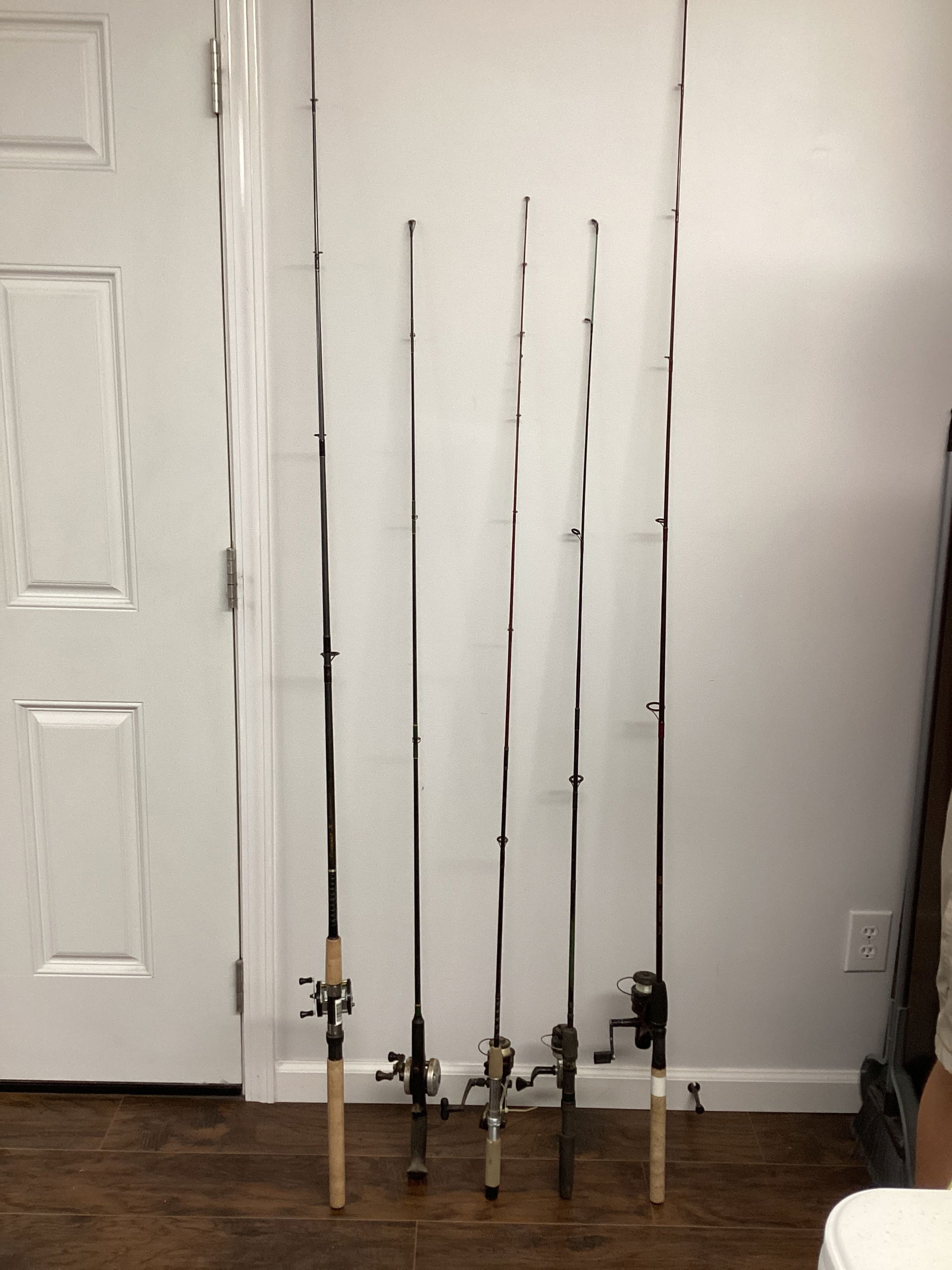 Five Fishing Rods and Reels (1 of 13)