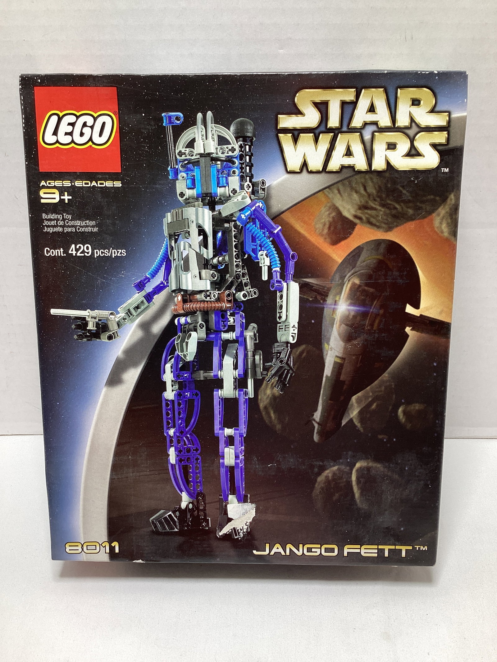 New LEGO Star Wars 8011 Jango Fett Buildable Figure: 429 pieces, sealed