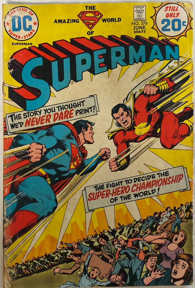 Superman 276 DC Comic Book: 1974, First Appearance of Captain Thunder, Please preview and see all photos for condition