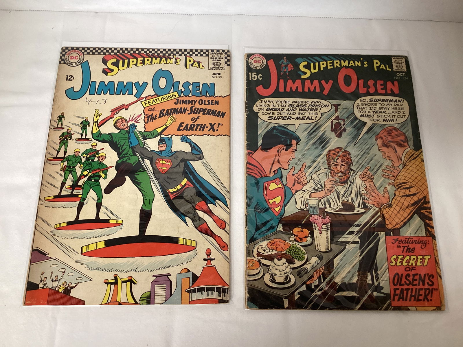 Two Superman's Pal Jimmy Olsen DC Comic Books (1 of 5)
