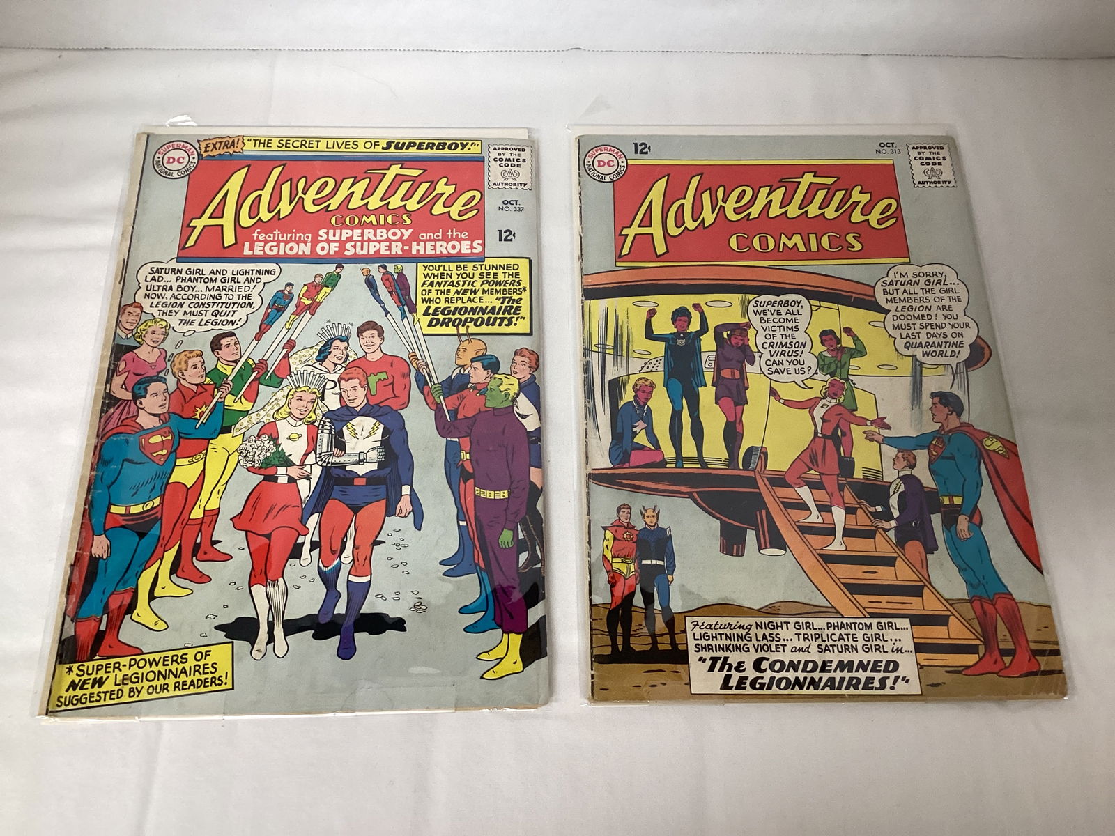Two Adventure Comics Superboy DC Comic Books (1 of 5)