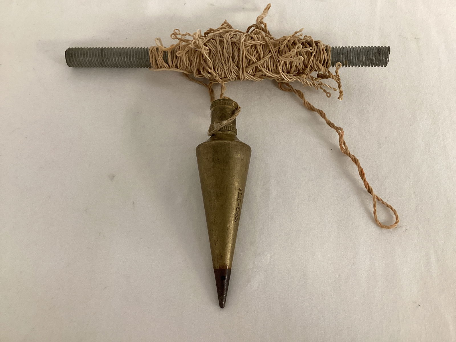 JLT 8 Oz. Brass Plumb Bob with String (1 of 5)