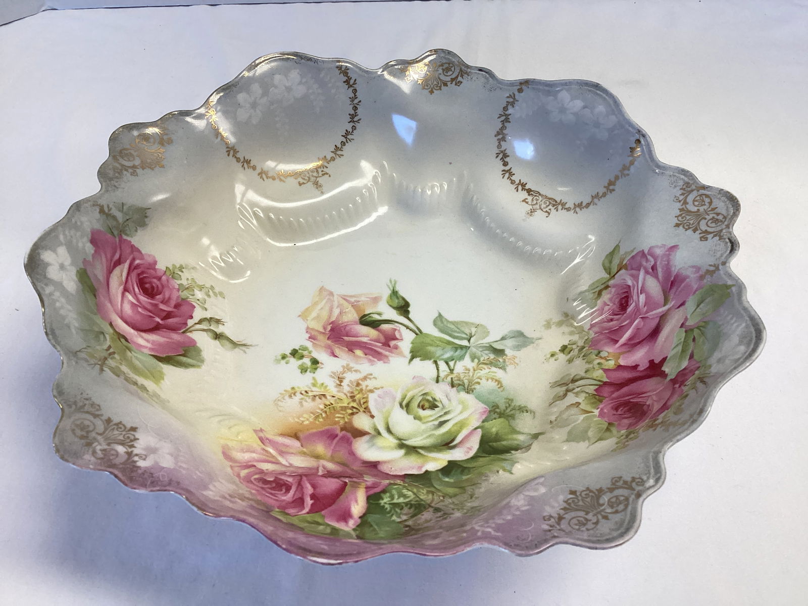 RS Prussia Floral Pattern Bowl (1 of 8)