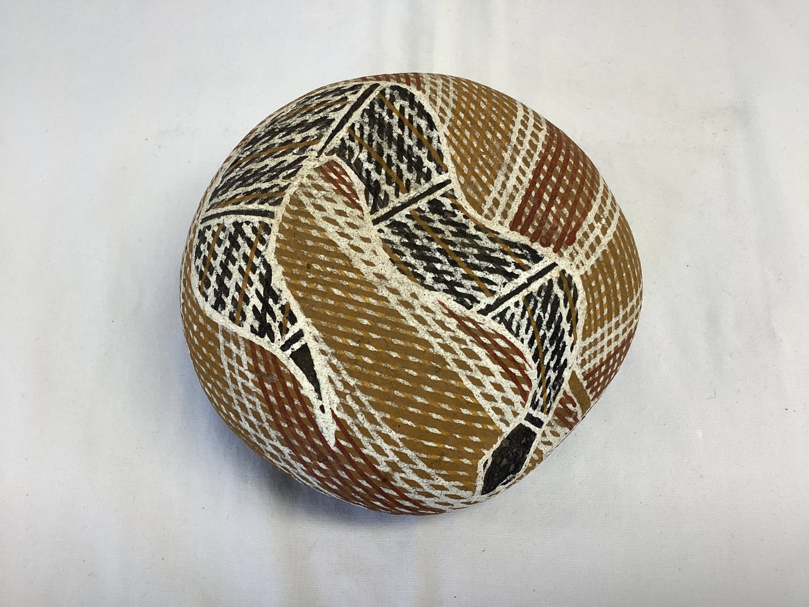 Southwestern Style Snake Painting on a Rock: 5" x 2"