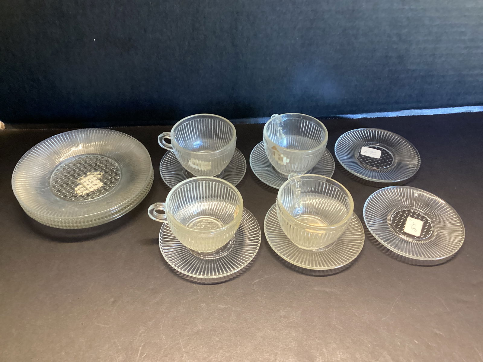 Clear Depression Glass Tea Play Set (1 of 5)
