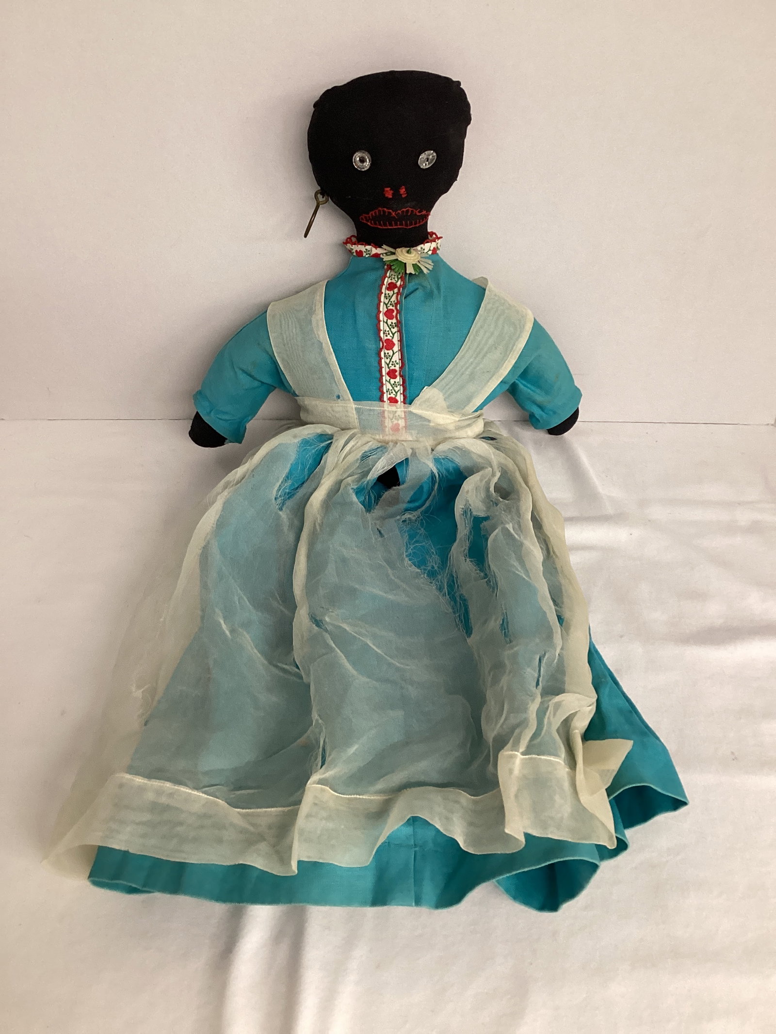 Vintage Caribbean Handmade Doll: 23" L