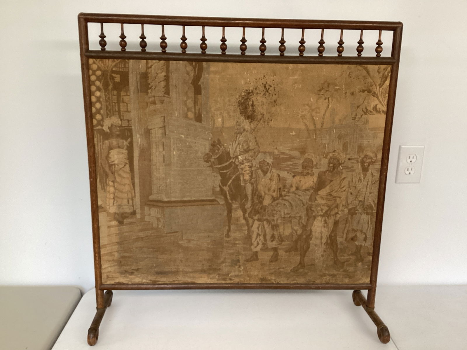 Antique Fireplace Screen (1 of 13)