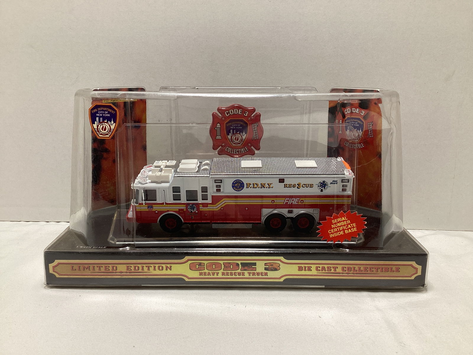 Code 3 Saulsbury New York Fire Dept. Truck 3 1:64 Scale Diecast Fire Truck (1 of 5)