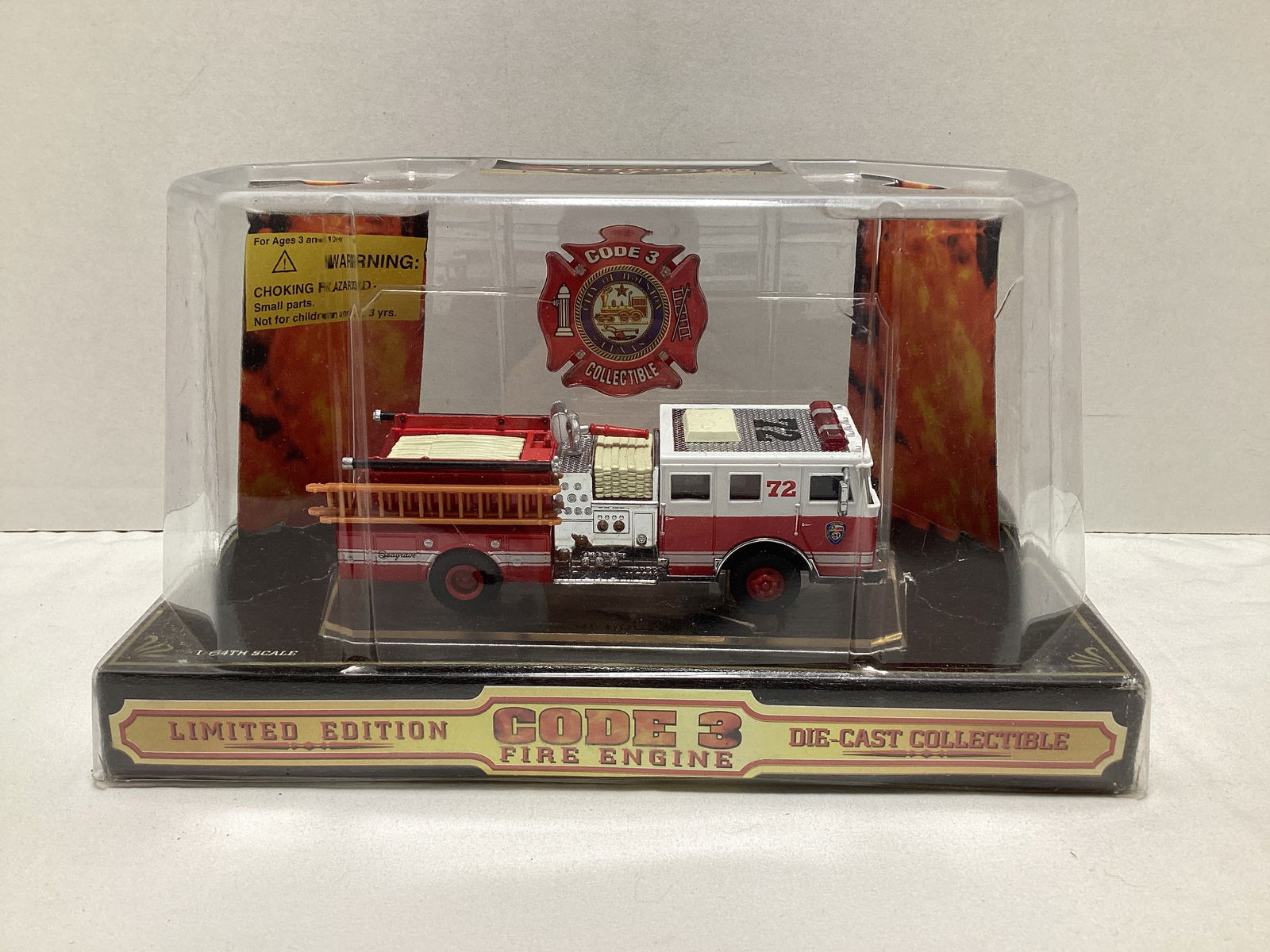 Code 3 Seagrave Houston Truck 72 1:64 Scale Diecast Fire Truck (1 of 5)